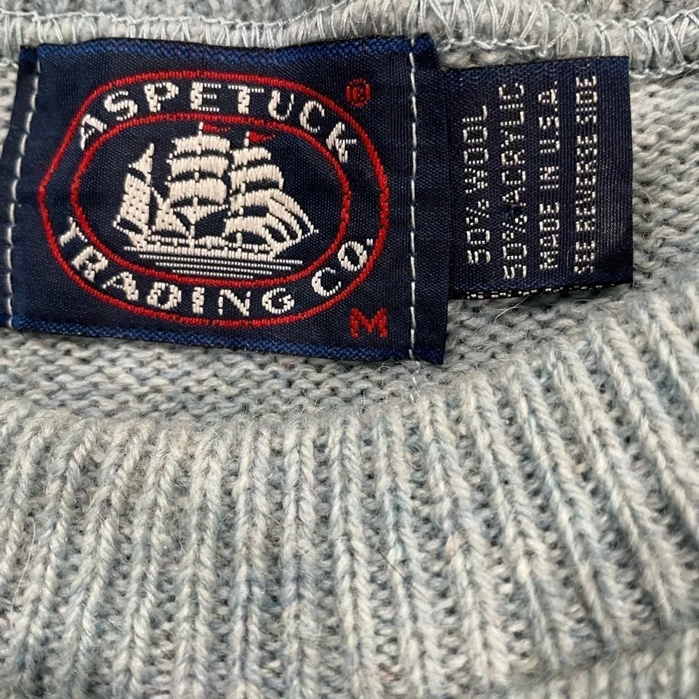Vintage ASPETUCK TRADING CO. 50% Wool Men’s Striped Sweater Size M